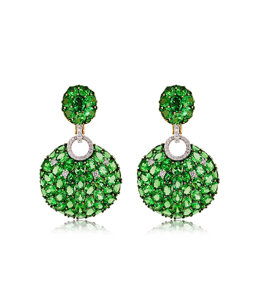 Piranesi Tansanita and Diamond Earrings