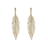 Piranesi Diamond Feather Earrings