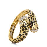 David Webb Leopard Paw Bracelet