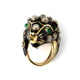 David Webb Leopard Ring