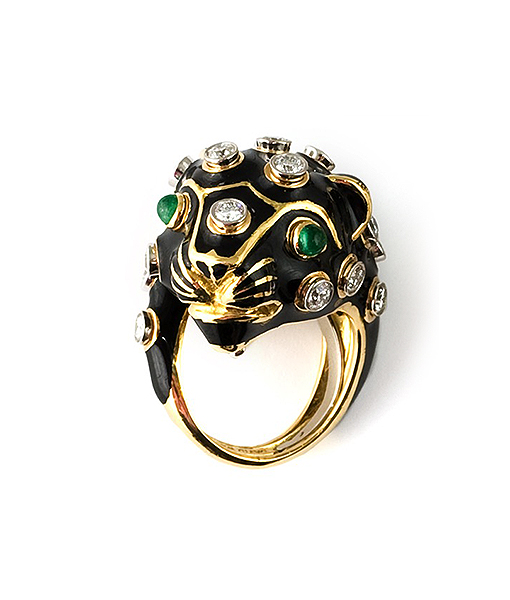 David Webb Leopard Ring