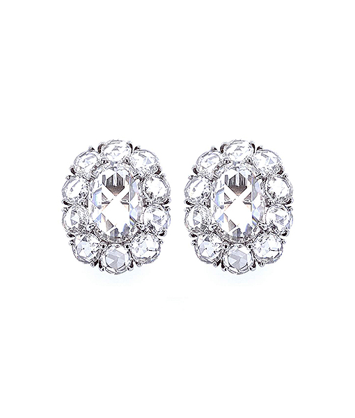 Bayco"Oval Rose-Cut Diamonds