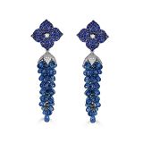 Piranesi Sapphire and Diamond Earrings