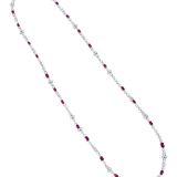 Bayco Ruby and Diamond Necklace