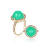 Goshwara Chrysoprase and Diamond Ring G-One