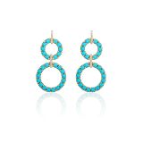 Goshwara Turquoise and Diamond Earrings