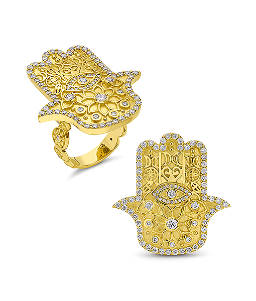 Buddha Mama Hamsa Ring