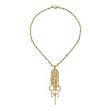 Buddha Mama Gold Dream Catcher Pendant