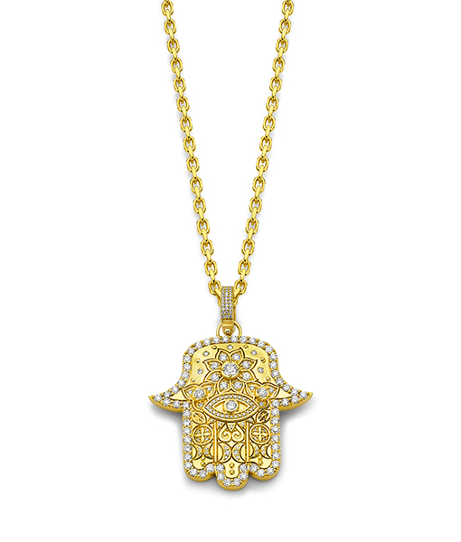 Buddha Mama Medium Hamsa Pendant