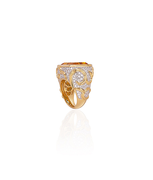 Marina B. Onda Citrine Ring