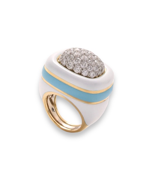 David Webb Cabana Ring with Accent Color