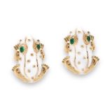 David Webb Frog Earrings