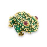 David Webb Frog Brooch