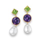 Verdura Theodora Drop Earclips