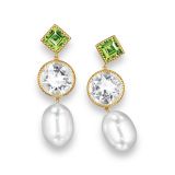 Verdura Theodora Drop Earclips