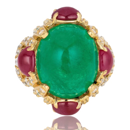 Andreoli Princessa Colombian Emerald Ring