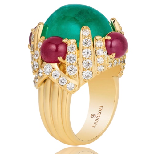 Andreoli Princessa Colombian Emerald Ring