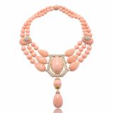 David Webb Light Coral Necklace