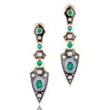 Elie Top Emerald Lance Earrings