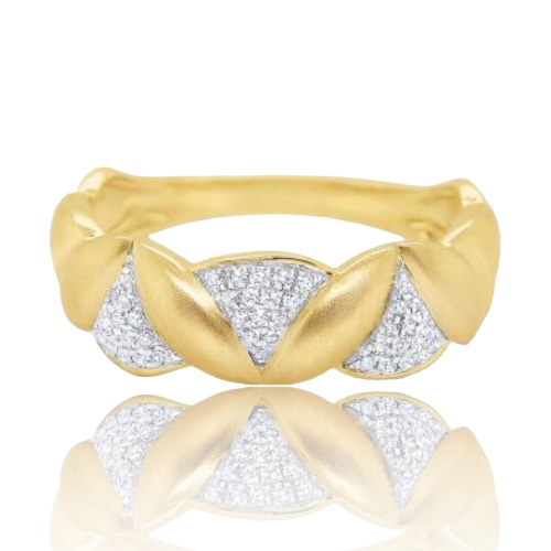 Kc Diamonds Gold and Diamond Fashion Ring