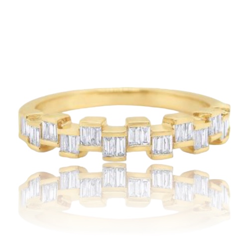 Kc Diamonds Gold and Diamond Mod Stack Ring