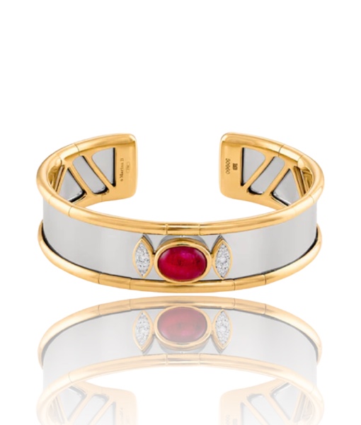 Marina B Simona Cabochon Ruby Bangle