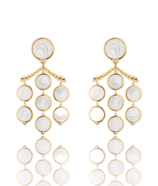 Marina B Soleil Mother of Pearl Chandelier Earrings