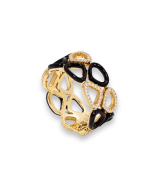 Marina B Trina Enamel Ring with Diamonds