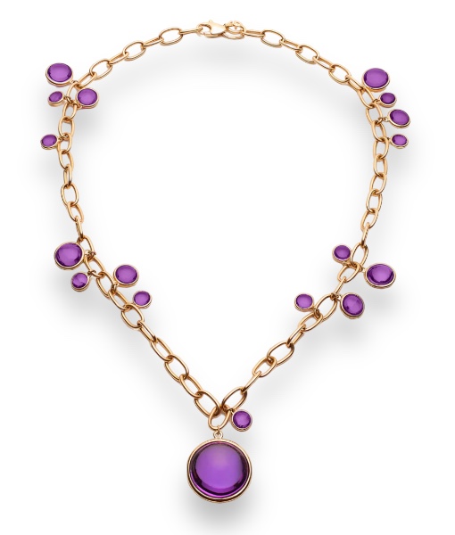 Goshwara Amethyst Charm Necklace