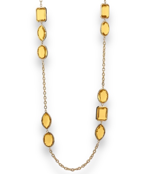 Goshwara Citrine Multi-Shape Station Necklace