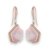 Jorge Adeler Women's Mirror Mirror Rose Quartz Earrings