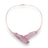 Jorge Adeler Women’s Raw Kunzite and Diamond Collar