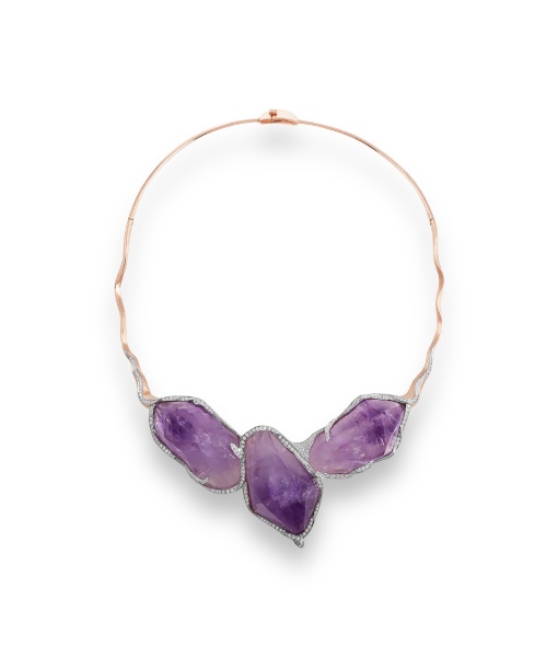 Jorge Adeler Women’s Amethyst and Diamond Collar