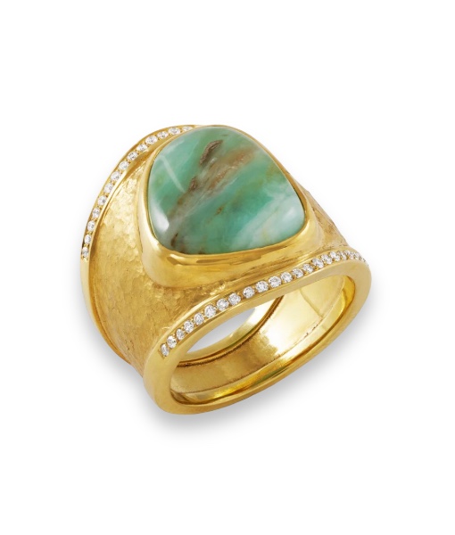 Jorge Adeler Peruvian Opal and Diamond Cigar Band