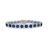 Oscar Heyman Platinum Sapphire Bracelet