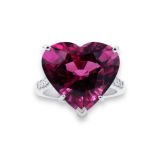 Oscar Heyman Platinum Rubellite Ring