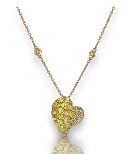 Piranesi Wave Heart Medium Necklace