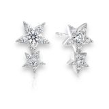 Hearts on Fire Illa Double Star Stud Earrings