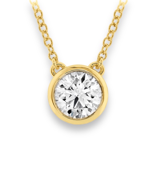 Hearts on Fire HOF Classic Bezel Solitaire Pendant