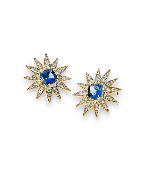 Syna Cosmic Sunburst Clip Back Earrings