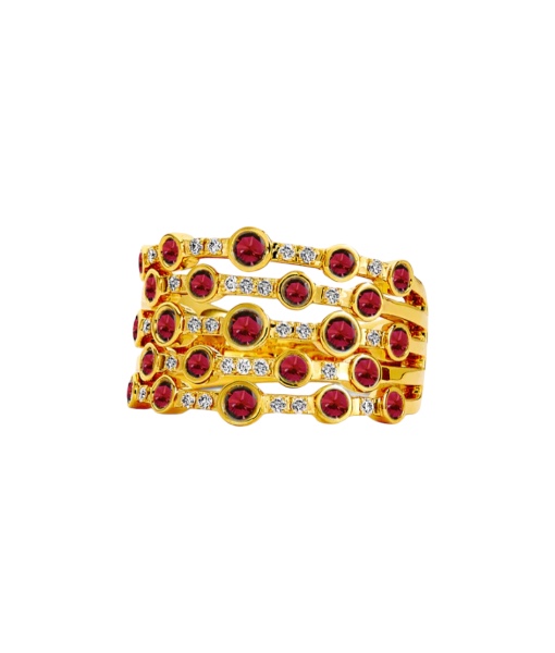 Syna Cosmic Ruby Starry Nights Ring