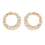 Marina B Triangoli Moon Earrings