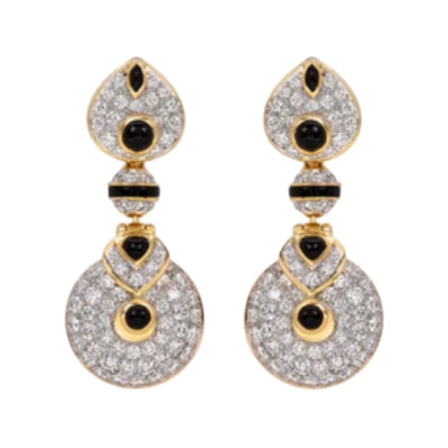 Marina B Baby Pneu Earrings with Pavé Diamonds