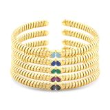 Marina B Trisolina Colored Pavé Bangle