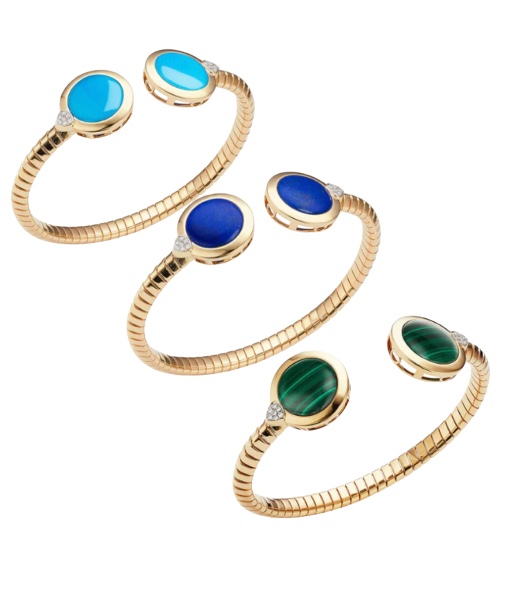 Marina B Soleil Exotic Stone Double Bangle