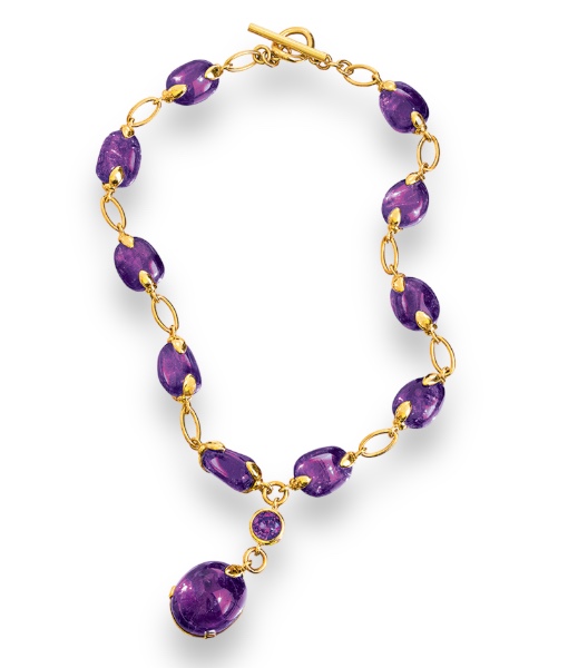 Verdura Amethyst “Y” Necklace