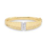 Kc Diamonds Diamond Textured Bangle Bracelet