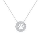 Kc Diamond Dog Paw Necklace