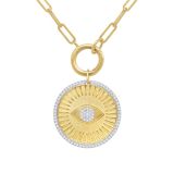 Kc Diamond Evil Eye Necklace