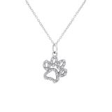 Kc Diamond Paw Necklace